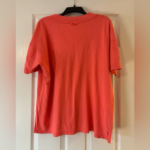 Aerie Oversized Boyfriend T Shirt Peach Small​ - Picture 2 of 2